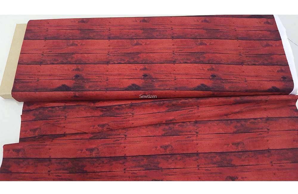 Wood Grain Fabric 100 Cotton